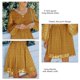 thumbnail image 2 of Vestido De Manga Larga Para Mujer, Vestido De Manga Larga Con Cuello En V, Tul Estilo Línea A Para Club Para Vacaciones Para Mujer ANGGREK Otros, 2 of 6