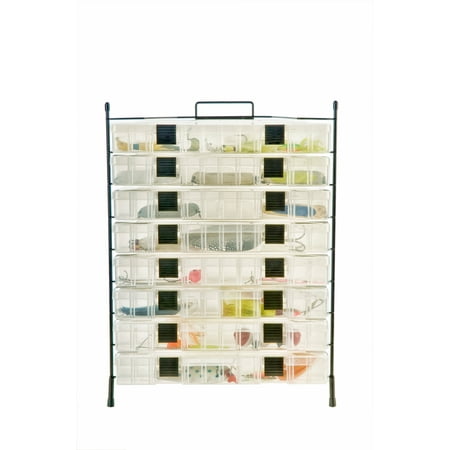 Organized Fishing Modular Utility Box Wire Rack 8 Cap.