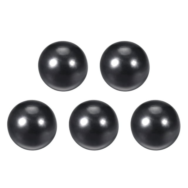 Unique Bargains 5 Pcs Thermoset Ball Knob M16 Female Threaded Machine Handle 45mm Diameter Smooth Rim Black