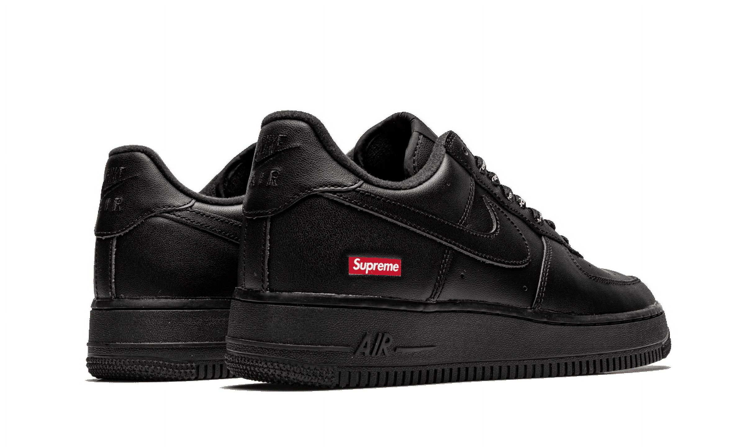 NIKE MENS Air Force 1 Low "Supreme - Mini Box Logo Black" CU9225 001 from Stadium Goods