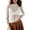 White, variant on Women's Mesh Sheer Tops Long Sleeve Floral Lace Top Mock Neck See Through Layering Blouse