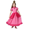 thumbnail image 3 of Girls Princess Peach Costume Dress Halloween Cosplay Dress Up with Accessories, Size for 2-9 year, 3 of 5