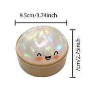 Glitter Dumpling Squishy,Dumpling Squishy, Glitter Mystery Dumplings Box, Colorful Dumplings Stress Balls Fidget Sensory,Limited Edition Squeezable Bun Stress Relief Fidget Toys Great Gifts