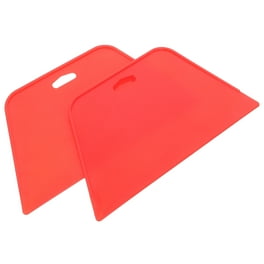 2-Piece Plastic Felt Squeegee Set - Decal Application Tool For Vinyl, Window Tint & Wallpaper