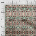 thumbnail image 1 of oneOone Cotton Flex Fabric Leaves & Floral Block Printed Fabric 1 Yard 40 Inch Wide, 1 of 4