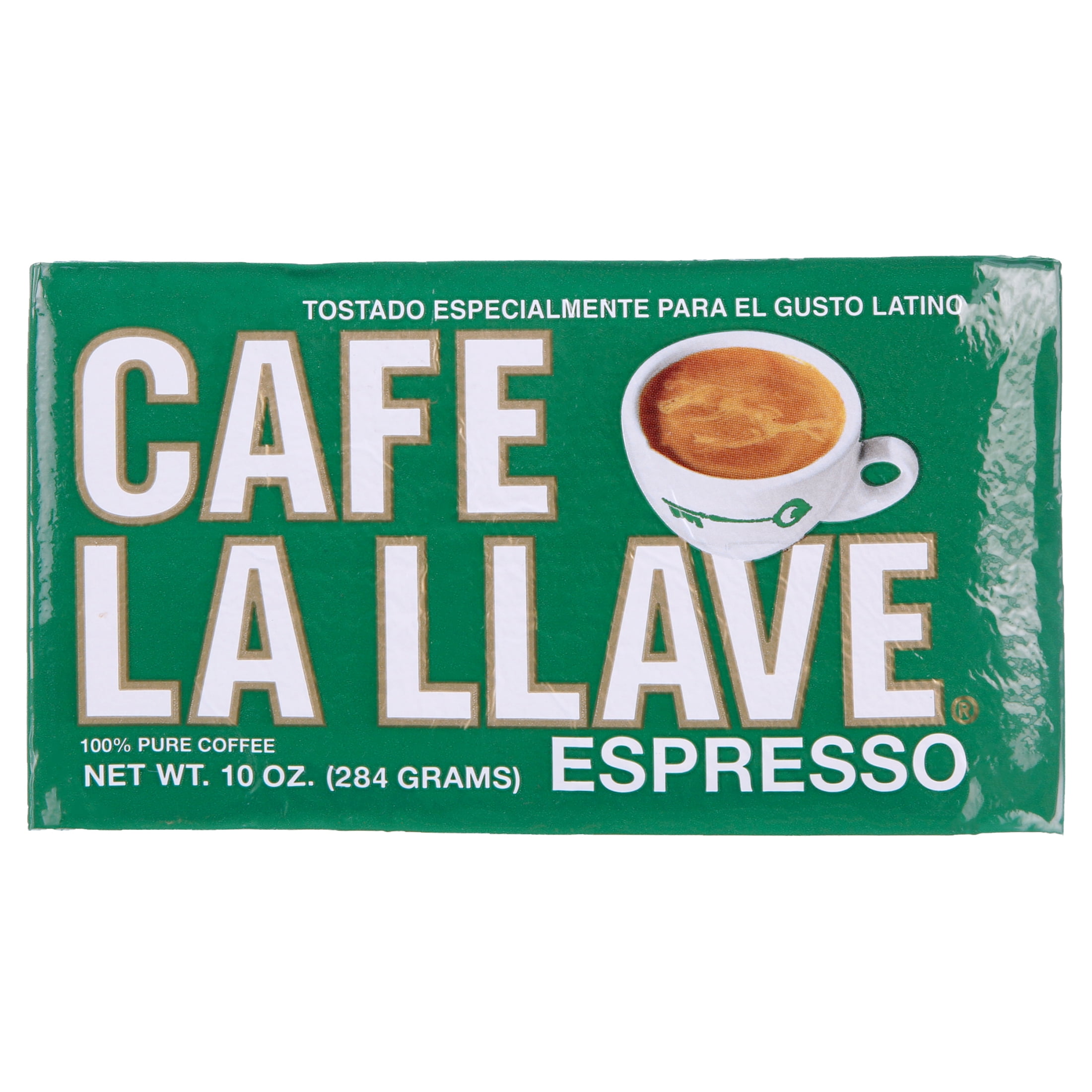 (4 Pack) Cafe La Llave Espresso Dark Roast Ground Coffee, 10 Oz