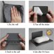 thumbnail image 4 of Bathroom Soap Dish, Soap Holder with Self-Draining Tray, Shower Wall Soap Tray, 4-Slot Self-Adhesive Soap Container (Gunmetal Gray), 4 of 5
