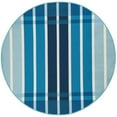 thumbnail image 2 of Unique Loom Outdoor Striped Collection Area Rug - Dash (4' 1" Round Blue/Navy Blue), 2 of 9