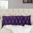 thumbnail image 2 of Home Soft Things 2-Pc Tatami Embroidery Plush Faux Fur pillow covers - Blackberry Wine - 14"x26", 2 of 8
