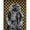 Black, variant on Black Standard Poodle Candy Corn Halloween Garden Flag