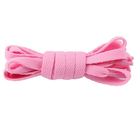 

TUTUnaumb Hot Sale Clearance Flat Coloured Athletic Sneaker Shoe Laces Strings Shoelaces Bootlaces for Leisure and Outdoor-Pink