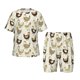 thumbnail image 1 of Balery Funny Chicken Conjunto de Pijama Infantil de Manga Corta con Estampado – Ropa de Dormir de Algodón Suave-3X-Large, 1 of 6