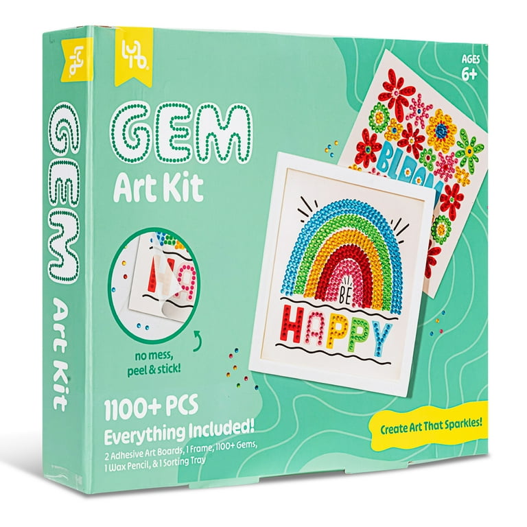 Little Yellow Bicycle: Rainbow & Blooms Gem Art Kit - 1100+ pc Set