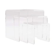 Photo Booth Frames Acrylic Riser Display Stands - 3 Pieces- Clear