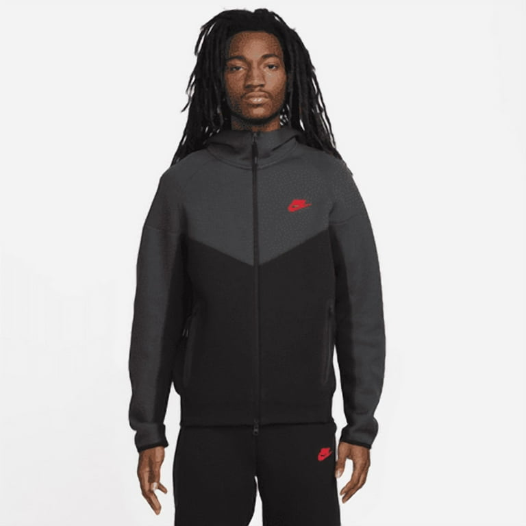 Men's Nike Sportswear Tech Fleece Grey/Blck Full Zip Hoodie
