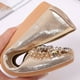 thumbnail image 5 of Zapatos Planos Brillantes Sin Cordones  Punta Puntiaguda Suela Suave Antideslizante para Viajes Al Aire Libre, 5 of 9