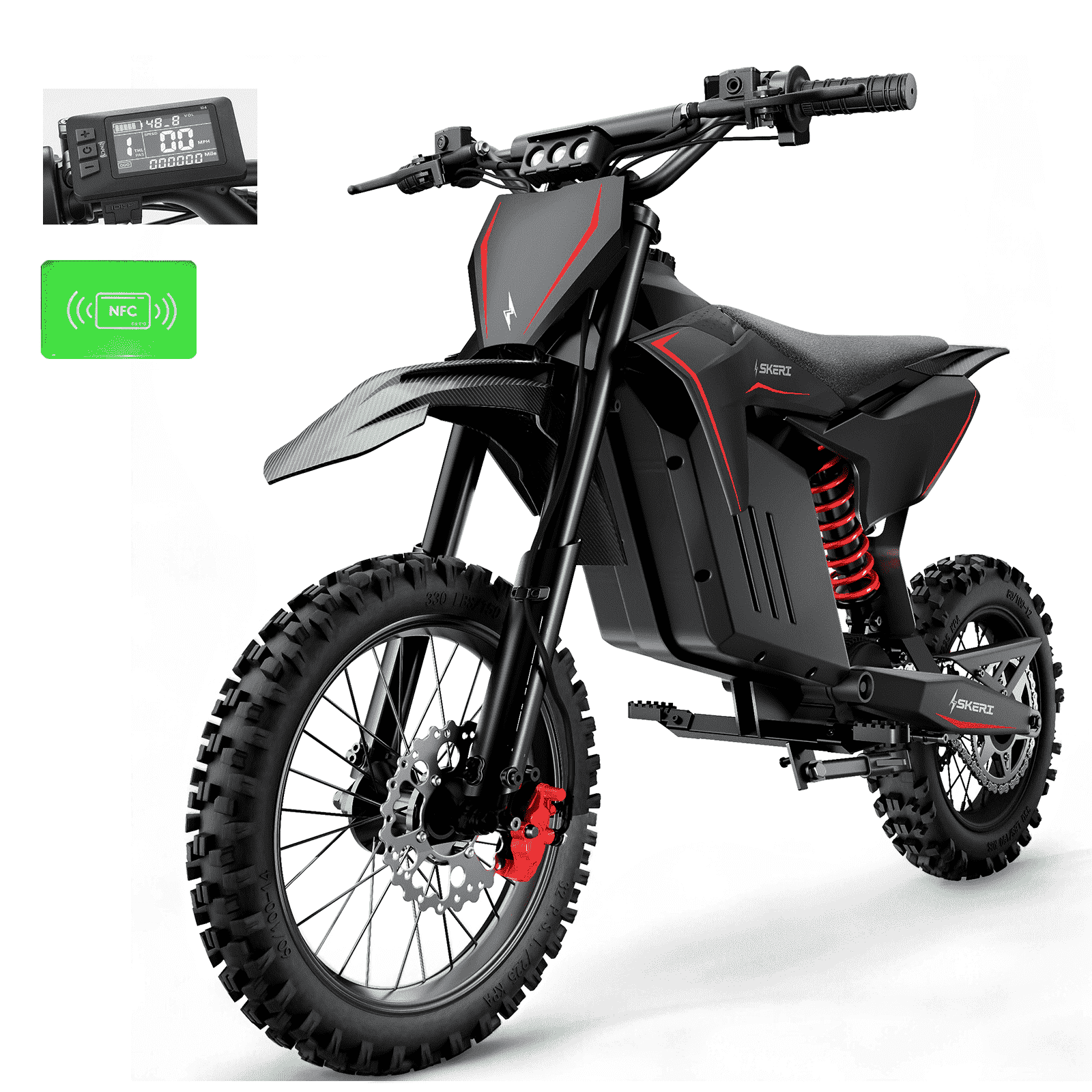 SYX MOTO 125cc 4-Stroke Gasoline Motorbike, Automatic Electric