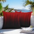 thumbnail image 3 of Dark Red Black Ombre Outdoor Pillow Covers 20x20 Inch Throw Pillow Covers Set of 2 Waterproof Decorative Pillow Cases Modern Abstract Art Striped Gradient Cushion Covers for Patio Furniture Garden, 3 of 8