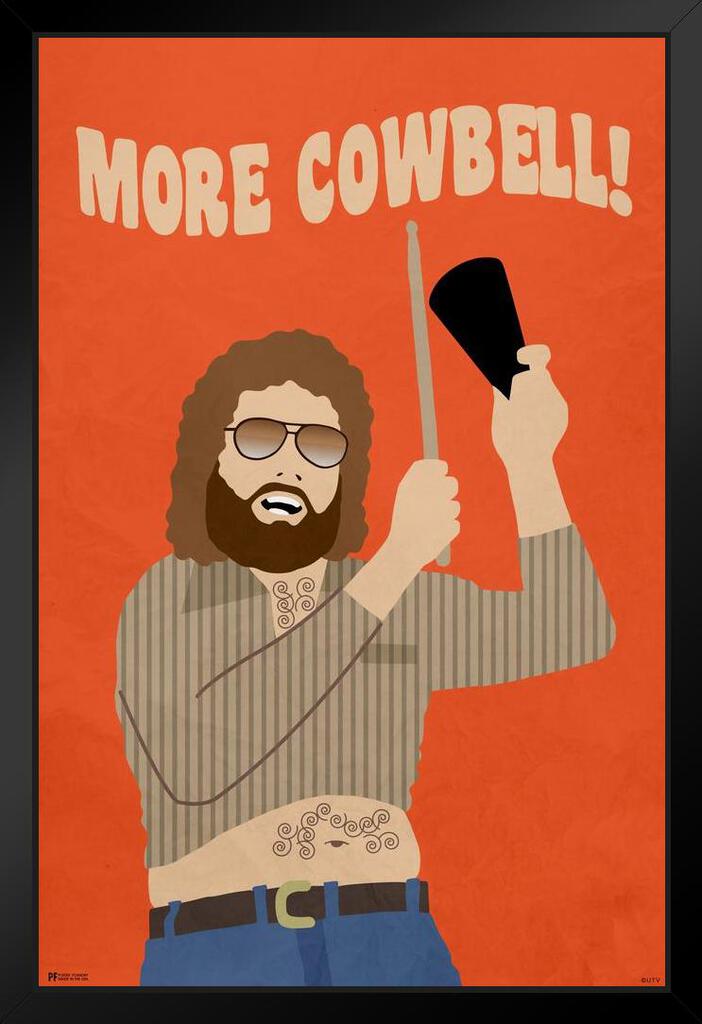 Saturday Night Live Poster More Cowbell Sketch Comedy Funny Will