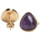 thumbnail image 3 of Aretes Mujer con Cuarzo Rosa, Amatista o Cuarzo Azul LuckyLy, Acero Inoxidable, Modelo Aline violeta oscuro UNITALLA, 3 of 8