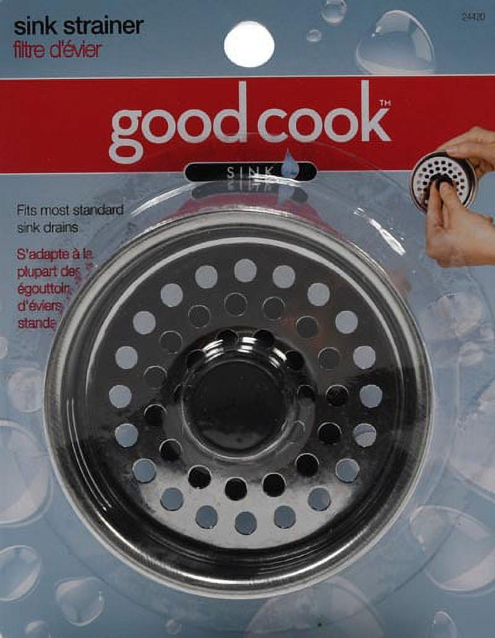 (6 pack) Sink Strainer, Stainless Steel, Silver, Universal Strainer, GoodCook, 1 Piece