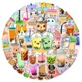 thumbnail image 1 of Paquete de pegatinas Cute Bubble Tea, 50 unidades, vinilo impermeable, 1 of 2