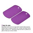thumbnail image 4 of Uxcell Metal Stamping Blank DIY Engrave Aluminum Label Tags for Craft, Pendant Decoration Purple 10Pcs, 4 of 5
