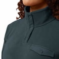 thumbnail image 5 of 32 Degrees Heat Women's 1/4 Snap Fleece Pullover Woodland Grey XXL, 5 of 6