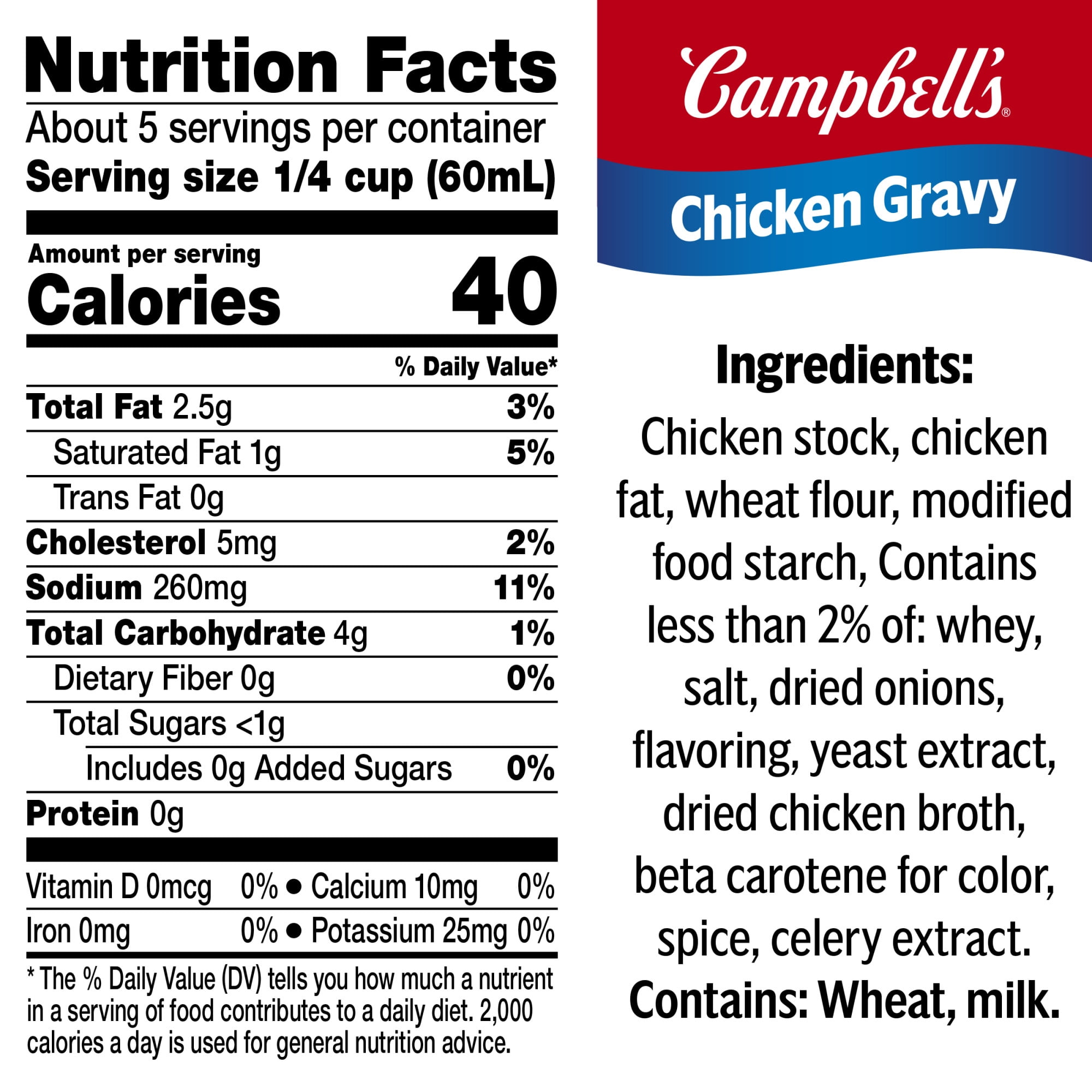 Campbell’s Chicken Gravy, 10.5 oz Can