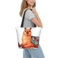 thumbnail image 6 of KLL Tote Bag for Women Cozy Knitting Llama Print Shopping Grocery Reusable Bags for Office School Shopping Travel, 6 of 6