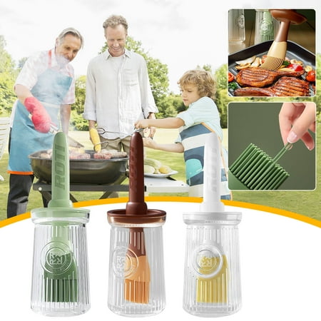 

JMKQLZ Oil Bottle Brush with Long Handle BBQ/Pastry Basting Brushes Cooking Grill Barbecue Baking Pastry Oil/Honey/Sauce Bottle Brush