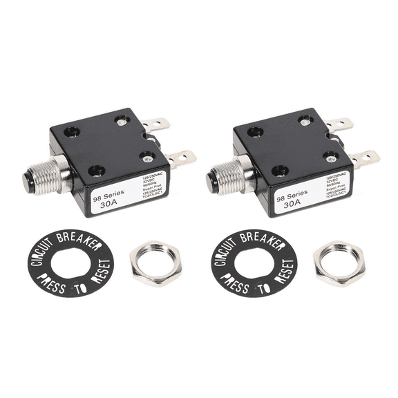 2X 30A 125/250VAC 50VDC Circuit Thermal Breaker Protector for Generator