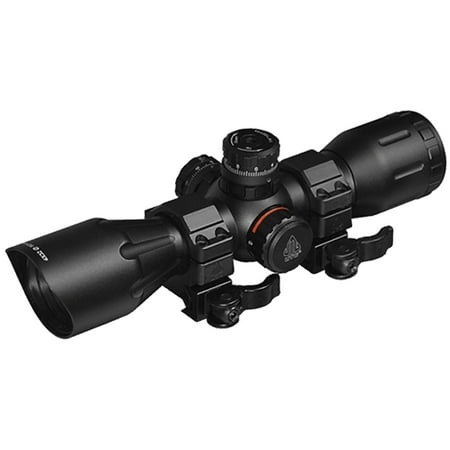 UTG 4X32 1 Crossbow Scope Pro 5-Step RGB Reticle QD Rings