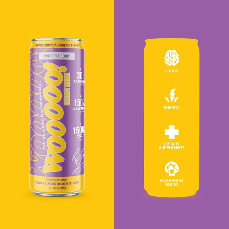 Wooooo! Energy Ric Flair Sparkling Adaptogenic Mushroom Energy