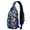 Blue-1, variant on Vibrant Tropical Paradise Sling Backpack – Lightweight Multipurpose Outdoor Backpack Featuring Hawaii Palm Tree Prints and Adjustable Comfortable Straps