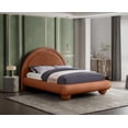thumbnail image 2 of Meridian Furniture Madrid Cognac Velvet King Bed, 2 of 8