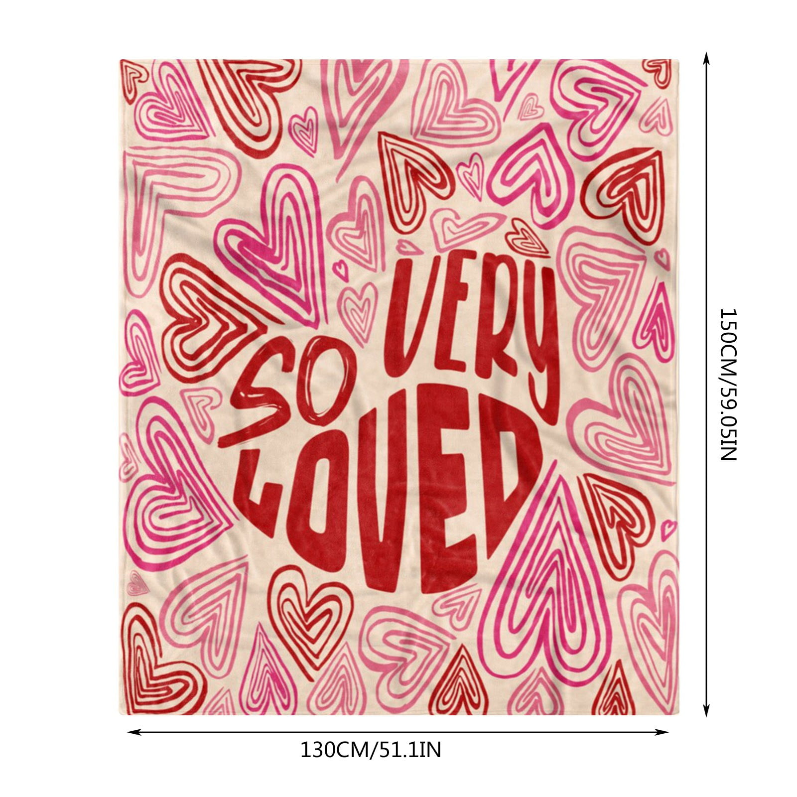 Valentines Day Warm Blanket Valentine's Day Blanket Flannel Decorative Blanket Air Conditioning