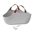 thumbnail image 3 of Cat Litter Box Deep Toilet Large Basin with Handles Durable Cat Litter Open Top gray, 3 of 9