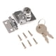 thumbnail image 1 of Cerradura con llave y pestillo Cerradura con llave y perilla giratoria para puertas, gabinetes y cajones D1, 1 of 9