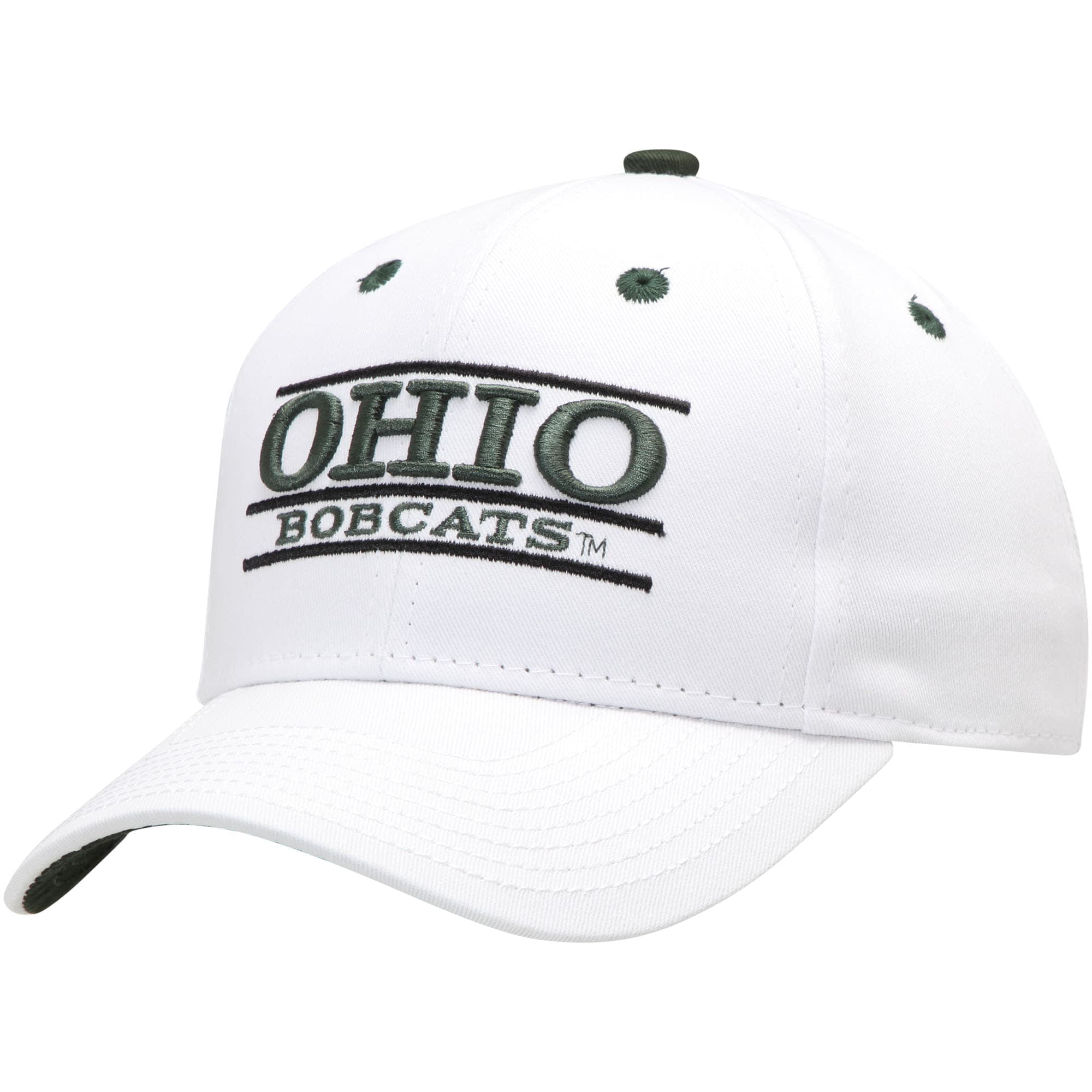 Ohio Bobcats Adult Game Bar Adjustable Hat White,