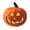 Orange Pumkin*9", variant on 6 Inch Black Halloween Jack O Lantern with LED Tea Light Candle, Resin Light Up Pumpkin Decor, Warm Glow for Indoor Tabletop Home Porch Trick Or Treat Halloween Party Decoration