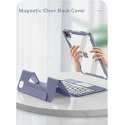 Magnetic iPad 10th Generation 2022 Keyboard Case with Touchpad Cute Color Keyboard Vertical Stand Movable Clear Back Case Detachable Keyboard