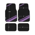 thumbnail image 5 of FH Group Universal Fit Stripes Carpet Car Floor Mats for SUV Van Truck, Full Set, 5 of 5