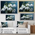 thumbnail image 4 of Designart "Snowdrop Winter Photography III" Snowdrops Floater Framed Canvas Prints, 4 of 5