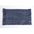 thumbnail image 2 of Better Homes & Gardens 100% Cotton Fringe 20" x 30" Navy Reversible Bath Rug, Available in Multiple Colors, 2 of 5
