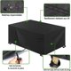 thumbnail image 4 of Cubierta para mesa de jardín 230x120x75cm Negro 420D Tela Oxford Cubierta para muebles de jardín Resistencia al viento Anti-UV Cubierta para mesa de jardín Rectangular Cubiertas para muebles de jardín Thsinde ACTIVE Biensenido a ACTIVE, 4 of 5