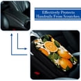 thumbnail image 5 of Tangerine Soft Furry Printed Car Armrest Cover Pad 12.5x8.2 Inch - Comfortable Armrest Accessory, 5 of 6