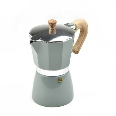 

Fancy Aluminum Stovetop Espresso and Coffee Maker Moka Pot for Classic Italian and Cuban Café Brewing Cafetera 300ml