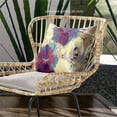 thumbnail image 2 of Amrita Sen Designs  18 x 18 in. Hawaii Floral Duo Broadcloth Indoor & Outdoor Zippered Pillow - Red, Blue & Yellow, 2 of 5