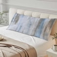 thumbnail image 4 of Blue Brown Ombre Body Pillow Cover 20 x 60 Inch Decorative Pillow Cover Modern Abstract Art Oil Painting Lumbar Pillowcase Seasonal Rectangle Cushion Case for Couch Sofa Bed Living Room, 4 of 9